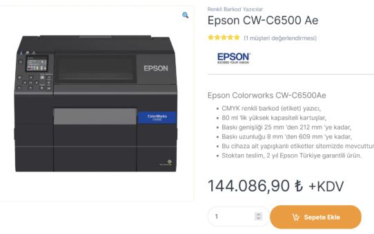 Epson 6500Ae ve 3500
